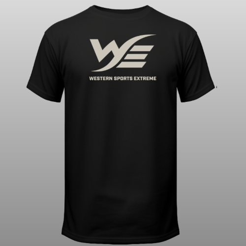 Black WSE T-shirt with off-white brand mark